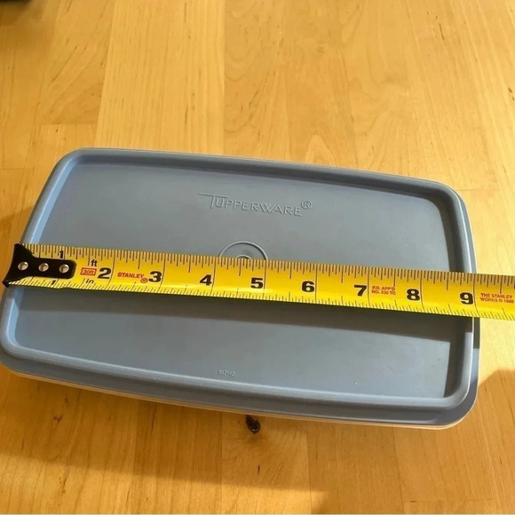 Tupperware Blue Lid Clear Deli Keeper Container 817- 12 Vintage - Picture 8 of 10